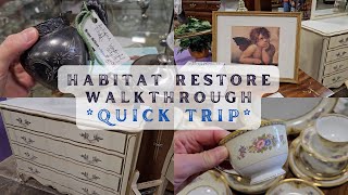 Habitat ReStore Quick Trip Vintage Dishware Collectibles shopping trending vintage [upl. by Gould]