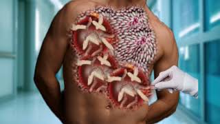 ASMR Remove Trypophobia amp Worm Infected Back  Best Treatment  ASMR 2D Animation [upl. by Lai]