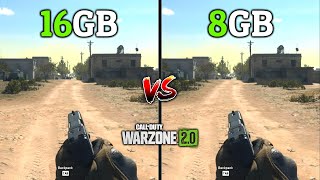 Call of Duty Warzone 20 8GB vs 16GB Ram [upl. by Asha469]