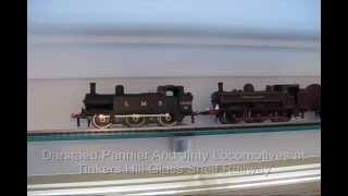 Darstaed Jinty and Pannier Locomotives at Tinkers Hill Glass Shelf Railway [upl. by Ennalyrehc]