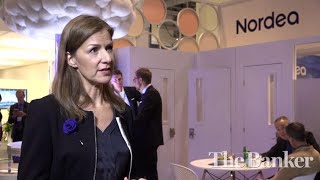 Sophia Wikander head of business innovation Nordea – View from Sibos 2017 [upl. by Ssilem]