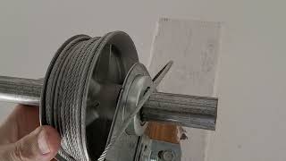 Man Tips  Garage Door Cable LooseOff Pulley  10 minute fix [upl. by Lanni926]