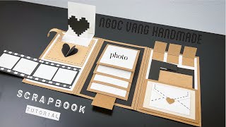 Scrapbook cổ điển Vintage Scrapbook  NGOC VANG Handmade [upl. by Elehcin]