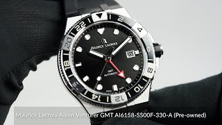 Maurice Lacroix Aikon Venturer GMT AI6158SS00F330A Preowned [upl. by Llevaj]