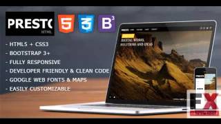 Preview Presto  Creative HTML Template TFx [upl. by Scrogan]