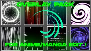 Best Overlay For Edit MangaAnime   Pack 50 Overlay   Alight Motion Pack For Editing [upl. by Hurwit89]