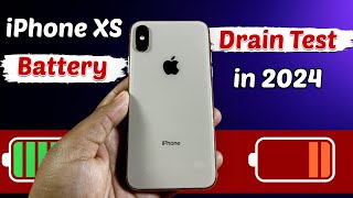 iPhone XS Battery Drain Test in 2024 🔥  100 to 0 ketny Hours main Krta ha🤔 [upl. by Harlan783]