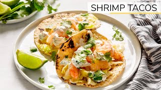 SHRIMP TACOS  easy healthy recipe [upl. by Rima587]