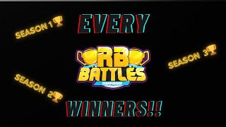 EVERY RB Battles Season WINNERS 🏆🏆 [upl. by Akeinahs211]