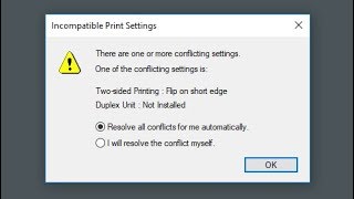 How to fix quotDuplex Unit Not Installedquot printing error Word 2007 Windows 10 [upl. by Steffi713]