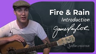 How to play Fire And Rain by James Taylor  Guitar Lesson 1of2 [upl. by Cerelia]