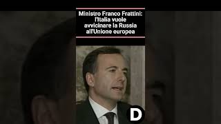 Franco Frattini lItalia vuole avvicinare la Russia allUnione europea russia italia ue short [upl. by Charbonnier]