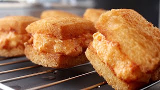 멘보샤 레시피 Menbosha Recipe  Korean Chinese Fried Shrimp Toast  Mian Bao Xia  韩国料理  아줌마 Ajumma [upl. by Norted85]