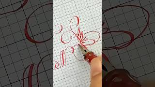 Guide To Writing The Most Attractive Letter in Calligraphy calligraphy cursive handwriting [upl. by Vudimir]