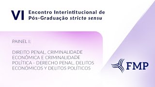 VI Encontro Interinstitucional de Pósgraduação Stricto Sensu em Direito  Painel I [upl. by Tim]