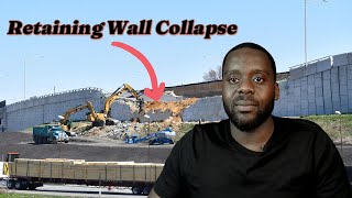 Retaining Wall Failure [upl. by Aticilef]