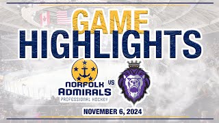 Norfolk Admirals at Reading Royals  HIGHLIGHTS  11624 [upl. by Modeste]