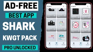 Best Free Shark KWGT Pack App for Android [upl. by Araic]