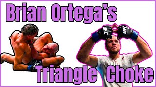 BJJ Breakdown Brian Ortegas SECRET Triangle Choke Technique for MMA amp BJJ [upl. by Leval]