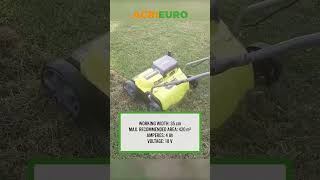 Find out more about the Ryobi RY18SFX35A240  Batterypowered Lawn Scarifier shorts [upl. by Tildi52]