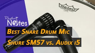 Best Snare Drum Mic SM57 vs i5 [upl. by Sherfield]