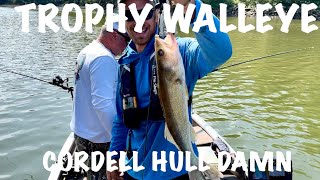 Catching TROPHY WALLEYE at Cordell Hull [upl. by Eycats]