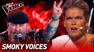 Raspy Voices Blind Auditions on The Voice  Top 10 [upl. by Eerual]