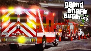 Paramedics Respond to an Accident in GTA 5 [upl. by Eednarb125]