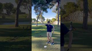 Golf Shot Fail  Double Donkey Ricochet…“Duck” golf fyp golffails villamartin [upl. by Acsehcnarf]