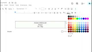 GDOCS Tutorial membuat KOP Surat [upl. by Oribel132]