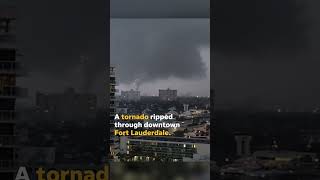 Tornado touches down in downtown Fort Lauderdale no one injured shorts [upl. by Eugenio]