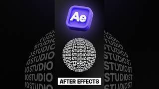 FAIRE UNE SPHERE AVEC DU TEXTE EN MOUVEMENT SUR AFTER EFFECTS [upl. by Reade708]