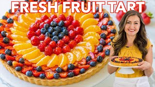 How To Make a Fruit Tart Recipe with Best Cream [upl. by Wilkens]