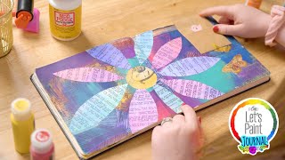 Art Journaling with Plaid  Layering Paint amp Decoupage [upl. by Roper]