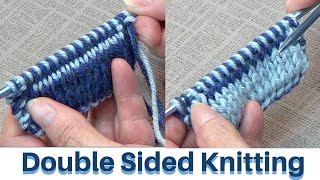 Double Sided Knitting [upl. by Norek110]