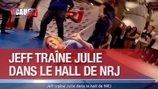 Jeff traîne Julie dans le hall de NRJ  C’Cauet sur NRJ [upl. by Ilram]