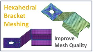 ✅Hexahedral Mesh for Bracket Geometry in ANSYS SpaceClaim A StepbyStep Tutorial [upl. by Onez409]