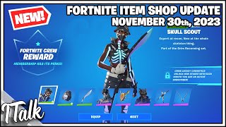 NEW SKULL SCOUT SKIN Fortnite Item Shop November 30th 2023 Fortnite Battle Royale [upl. by Ajnos757]