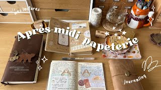 📖 Aprèsmidi papeterie 1  papotage journaling achats lectures et réflexion carnets 💭 [upl. by Leahciam722]