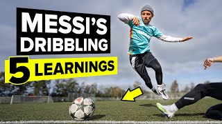 5 dribbling things MESSI does that YOU dont [upl. by Teddi68]