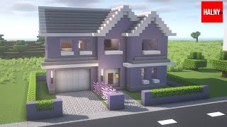 Suburban house in Minecraft  Tutorial [upl. by Julian]