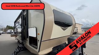 USED 2018 Forest River Rockwood Mini Lite 2509S Travel Trailer Walk Through  Medina [upl. by Nayllij]