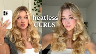 Overnight Blowout the BEST heatless curls [upl. by Yerffej]