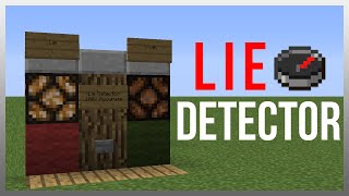 Minecraft 112 Redstone Tutorial  Lie Detector 100 Accurate [upl. by Atirrehs]