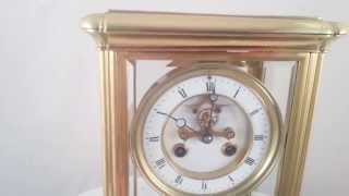 Antique French 4 Glass Mantel Clock [upl. by Camfort]