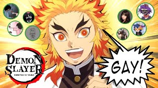 RENGOKU EDGES TO DEMONS  I Forced My Friends To Dub Demon Slayer on Discord  Kimetsu no Yaiba [upl. by Atsirt]