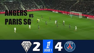 Angers vs PSG 24  2024 Ligue 1  Match Highlights [upl. by Fredenburg285]