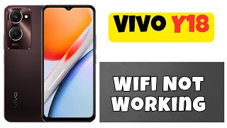 Wifi Not Working  Wifi not connecting  Wifi connection problem solved Vivo Y18 [upl. by Oalsinatse]