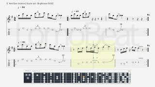 E Aeolian minor Scale ad lib phrase 0022 [upl. by Berey]