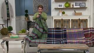 Foxford Woollen Mills Lambswool Heritage Plaid Throw on QVC [upl. by Norine]